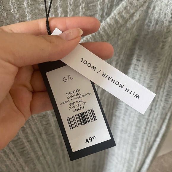 Dynamite Ladder Stitch Sheer Wool Sweater - Picture 5 of 5